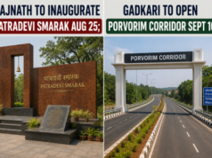 Rajnath to inaugurate Patradevi Smarak Aug 25; Gadkari to open Porvorim corridor Sept 10