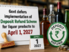 Govt defers implementation of Deposit Refund Scheme for liquor products to April 1, 2027