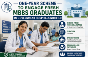 One-Year Scheme to Engage Fresh MBBS Graduates in Government Hospitals Notified