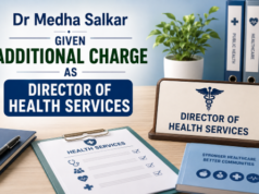 Dr Medha Salkar Given Additional Charge as Director of Health Services