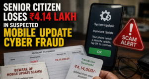 Senior citizen loses ₹4.14 lakh in suspected mobile update cyber fraud