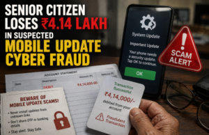 Senior citizen loses ₹4.14 lakh in suspected mobile update cyber fraud