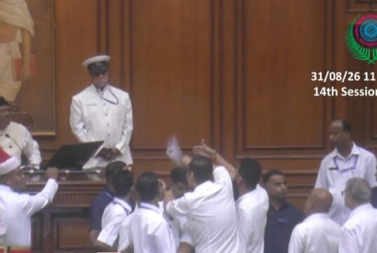 Opposition storms Well over disallowing of questions on No Development Areas