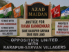 Opposition rallies behind Rama Kankonkar, Karapur-Sarvan villagers at Azad Maidan
