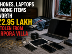 Phones, laptops among items worth ₹2.95 lakh stolen from Arpora villa