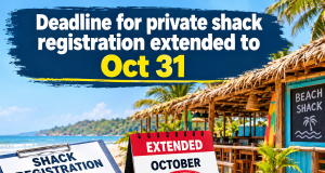 Deadline for private shack registration extended to Oct 31
