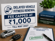 Delayed vehicle fitness renewal fee capped at ₹1,000 till May 2027