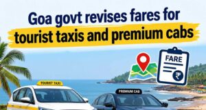 Goa govt notifies fares for tourist taxis, premium cabs and yellow black taxis