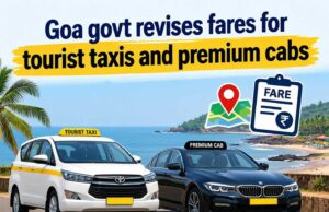 Goa govt notifies fares for tourist taxis, premium cabs and yellow black taxis