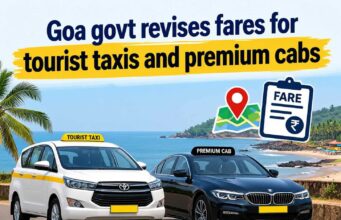 Goa govt notifies fares for tourist taxis, premium cabs and yellow black taxis