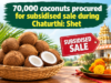 70,000 coconuts procured for subsidised sale during Chaturthi: Shet