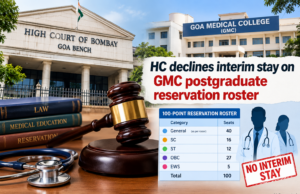 HC declines interim stay on GMC postgraduate reservation roster