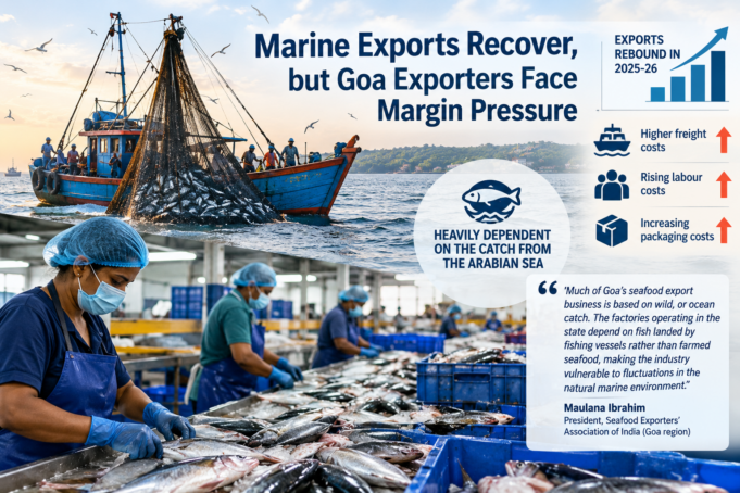 Marine exports recover, but Goa exporters face margin pressure