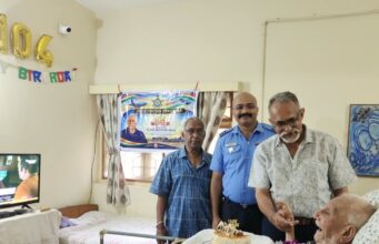 IAF honours Retired Wing Commander Cecil Barretto on 104th birthday