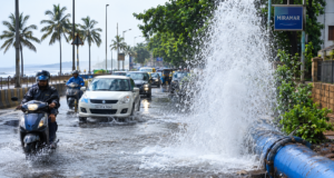 Pipeline bursts at Miramar, flooded roads pose hardship to commuters