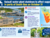 Salauli water plant shutdown to affect supply in parts of South Goa on October 31