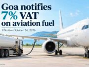 VAT on aviation turbine fuel reduced from 15 % to 7 % from October 24