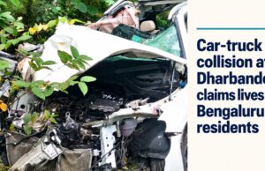 Car-truck collision at Dharbandora claims lives of two Bengaluru residents