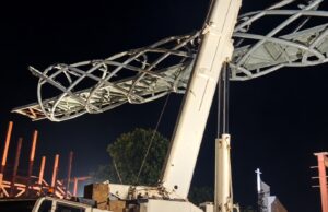 Bambolim footbridge installation postponed to next sunday after lifting snag