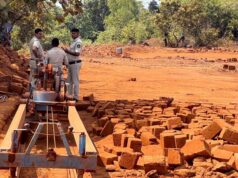 Machinery seized in raid on alleged illegal laterite quarry at Naquerim