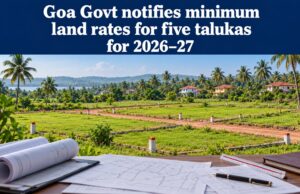 Govt notifies minimum land rates for five talukas for 2026–27