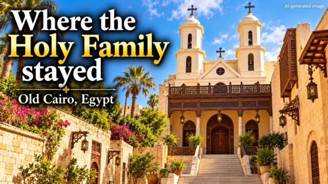 Visit to the church where the Holy Family is believed to have stayed in Cairo