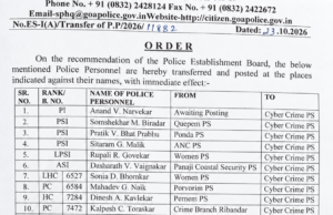 26 police personnel transferred to Cyber Crime police station