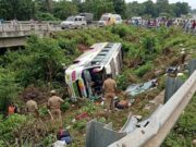 Goa–Thrissur bus plunges into low-lying area in Kerala; around 30 passengers escape with minor injuries